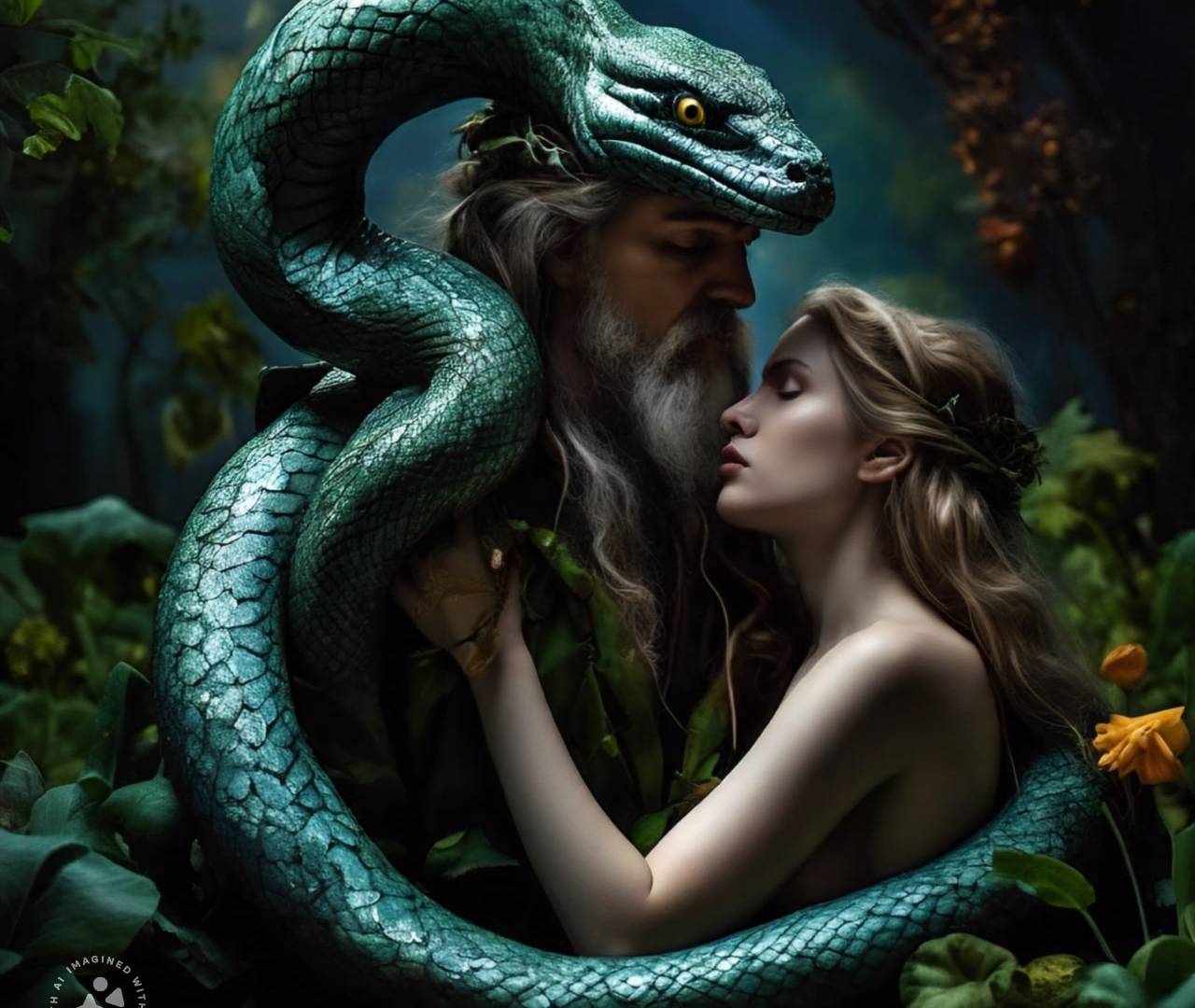 The Serpent and the Woman Talk with Each Other