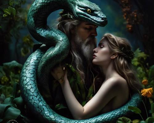 The Serpent and the Woman Talk with Each Other