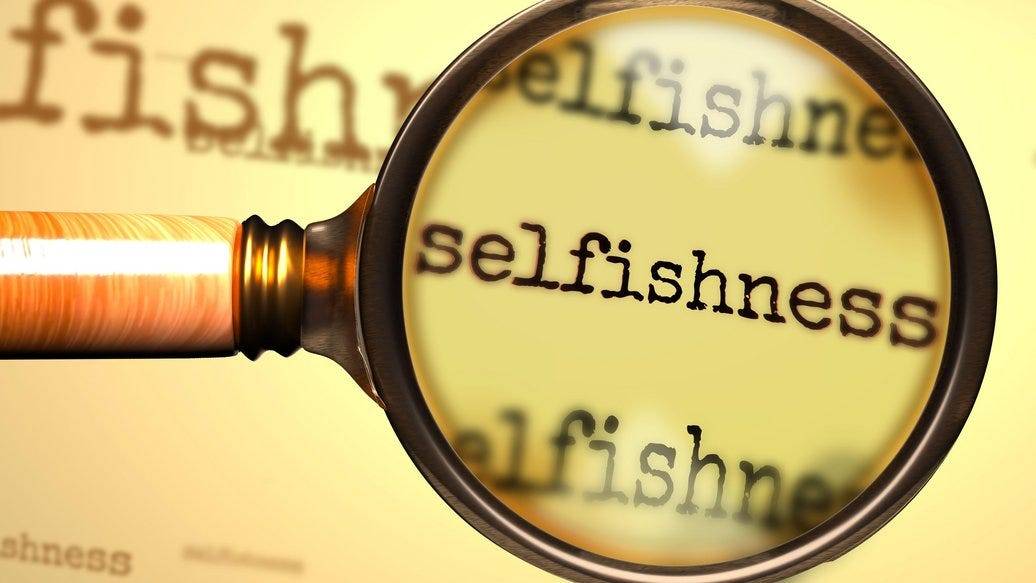 The Valorization of Selfishness